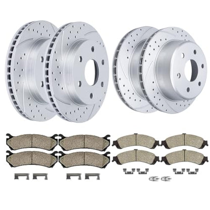 Acinoparts Front(12") and Rear(12.99") Brake Kit for Chevrolet Avalanche - size: HMBK21301