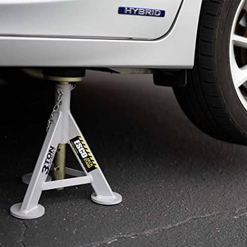 ESCO 10498 Jack Stand, 3 Ton Capacity, Silver, 21.5"