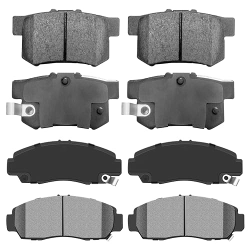 Replacement for Front Carbon Fiber Ceramic Brake Pads, Front Rear Ceramic Brake Pads Sets For Acura TSX 2004-2008,For Honda For Accord 2003-2004 - style: D537-D787