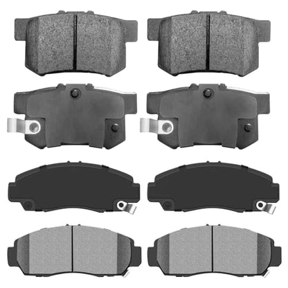 Replacement for Front Carbon Fiber Ceramic Brake Pads, Front Rear Ceramic Brake Pads Sets For Acura TSX 2004-2008,For Honda For Accord 2003-2004 - style: D537-D787