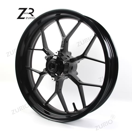 Gloss Black Front and Rear Wheel Rims Compatible with Honda CBR1000RR 2008-2016