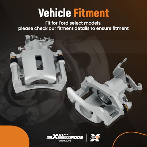maXpeedingrods Rear Left and Right Brake Calipers Fit for Ford Mustang Base 3.7L 2011-2014, 4.0L 2005-2010, V8 4.6L 2010, GT V6 4.0L 2005-2010, V8 5.0L 2011-2014#8-B4926,18-B4927,18-P4926, 18-P4927 - size: 18B4926+18B4927