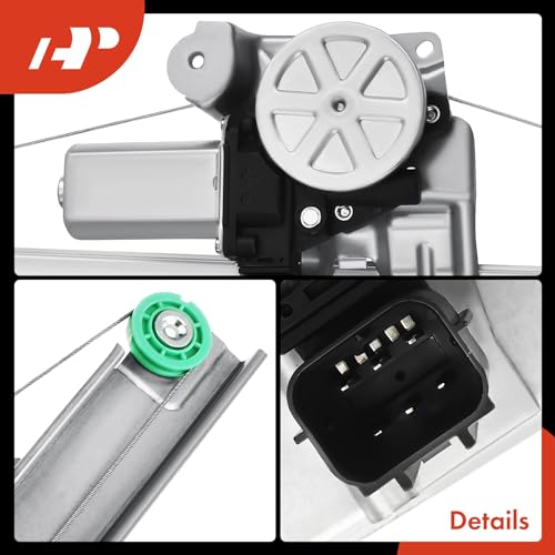 A-Premium Front Driver Side Power Window Regulator with Motor (6-Pin)