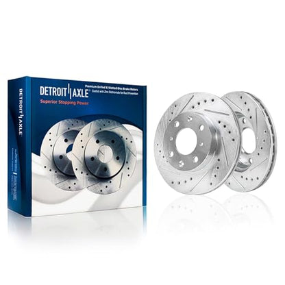 Detroit Axle - Brake Kit for 1993-1997 Honda Civic Del Sol, 1992-1995 Civic - size: 10PR250039/kit
