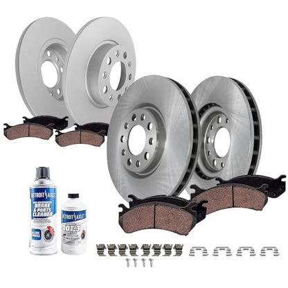 Detroit Axle - 10pc Brake Kit for Fiat 2016-2020 500X 2015-2022 Renegade - size: 10PR53083/KIT