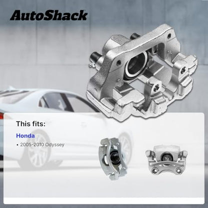 AutoShack Front & Rear Brake Calipers with Bracket, 4pcs