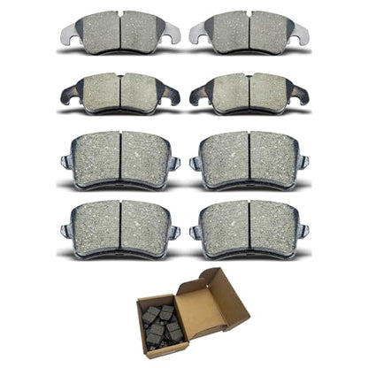 Brake Pads Kits fit For Audi A4, A4 allroad, A4 Quattro, A5, A5 Quattro, allroad, Q5, S4, S5 D1322 D1386 8pcs Front Rear Ceramic Brake Pads CCTECHMASS