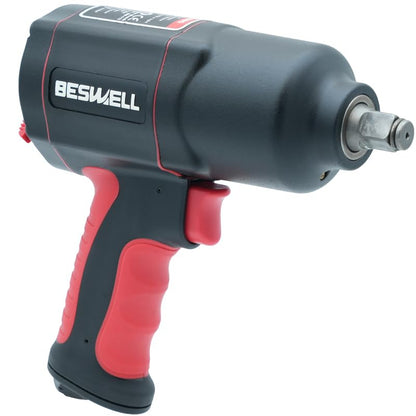 BESWELL 20-PCS 1/2" Air Impact Wrench Socket Set, Pneumatic Impact Wrench