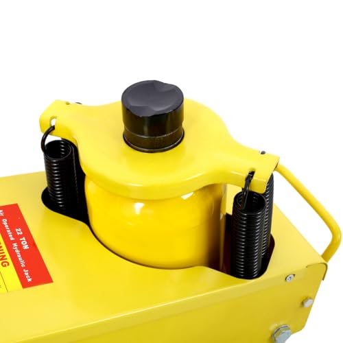 22 Ton Hydraulic Floor Jack Metal Yellow Unmatched Strength Heavy-Duty Tasks Commercial Use