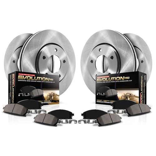 PowerStop Z17 Replacement Brake Pad & Rotor Kit Front & Rear KOE5874 - style: Stock Replacement