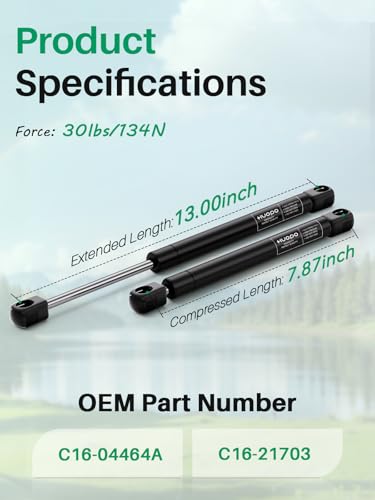 HUOPO C16-04464a 13 inch 30lb Gas Struts, Truck Tool Box Shocks, 2 Pack - style: 13" 30lb