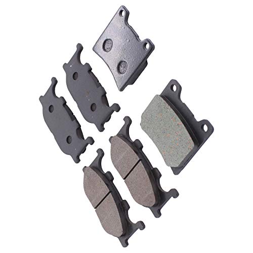 MOTOKU Front and Rear Brake Pads for Vstar 1100 1999-2009