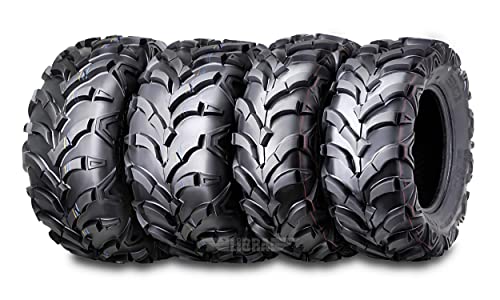 WANDA Set 4 New ATV Tires 24x8-12 Front & 24x11-10 Rear /6PR -10151/10245 - size: 24X8-12&24X11-10