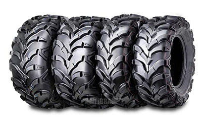WANDA Set 4 New ATV Tires 24x8-12 Front & 24x11-10 Rear /6PR -10151/10245 - size: 24X8-12&24X11-10