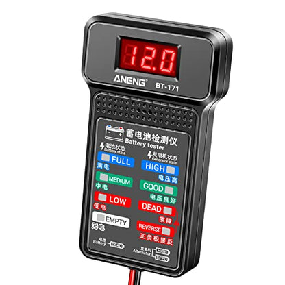 12V Car Battery Tester Digital Alternator Voltage-Analyzers Diagnostic Tool Charging Cranking System Tester Car Battery Analyzer Tester