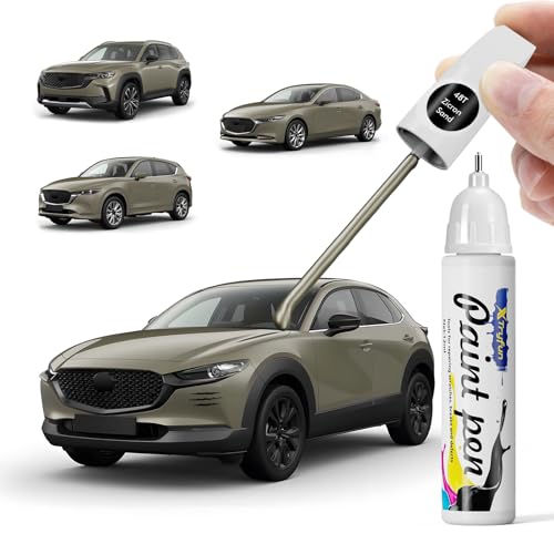 48T Zicron Sand Touch Up Paint Compatible with Mazda - color: Zicron Sand 48T