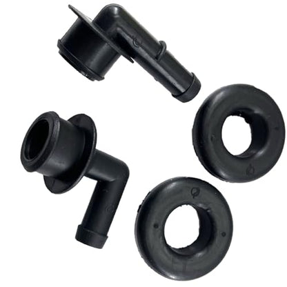 53013360AA Vent Valve Elbow & Grommet Valve Cover Breather Set Compatible with Grand Cherokee Replace 53030497 2946079 47079 42344 2P1042
