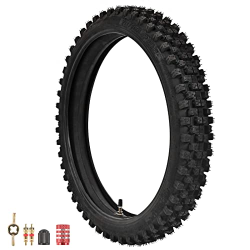 Trkimal 70/100-17 Front Tire Inner Tube Assembly Tyre for Motocross Off Road Dirt Pit Bike (70/100-17) - size: 70-100-17