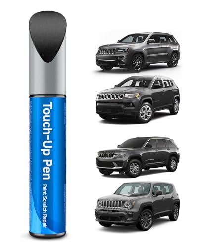Touch Up Paint Compatible with Jeep Exact Match Touch Up Paint Car Scratch Repair (Granite Crystal Metallic(PAU/LAU) Compatible with Cherokee/Compass/Grand-Cherokee/Patriot/Renegade/Wrangler-JK/Wrangler-JK-Unlimited) - color: Granite Crystal Metallic(PAU/