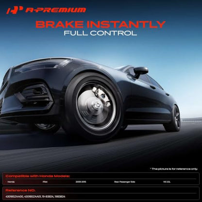 A-Premium Rear Right Passenger Disc Brake Caliper with Bracket - style: Rear Passenger