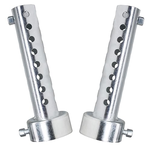 2 Pcs Motorcycle Exhaust Silencer Motorbike Muffler Insert Baffle Silencer Universal (silver-42mm,2Pcs) - color: silver-42mm