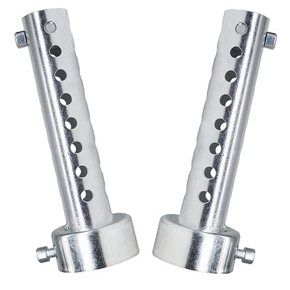 2 Pcs Motorcycle Exhaust Silencer Motorbike Muffler Insert Baffle Silencer Universal (silver-42mm,2Pcs) - color: silver-42mm