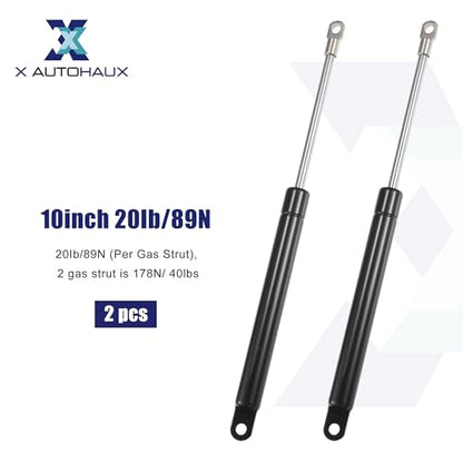 X AUTOHAUX 2 Pcs 10 Inch 20Ib/89N Black Lift Supports Struts - style: 20lb