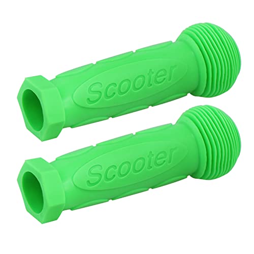 Kids Scooter Handle Grips Replacement Handlebars for 2/3/4 Wheels Child Kick Scooters Bike Rocking Car Push Cart, 9 Color Available, 2-Pack - color: Green