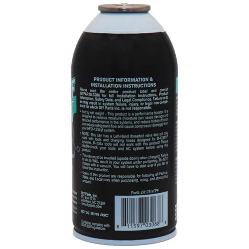 ZeroR® Permafrost for R1234YF AC Systems | Performance Booster | 3 Cans + 24" HD Can Tap Gauge - size: 3 Cans