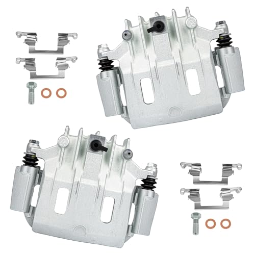 cciyu Rear Left & Right Disc Brake Calipers 18-B4753 18-B4752 With Bracket - size: Rear[18-B4753+18-B4752]