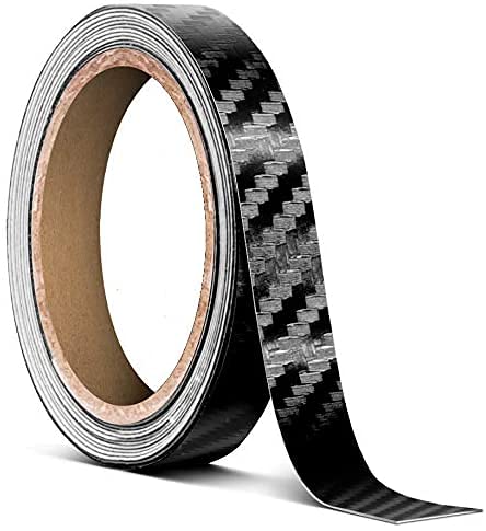 VViViD Black Carbon Fiber Air-Release Adhesive Vinyl Tape Roll (1/4" x 30ft) - size: 1/4" x 30ft
