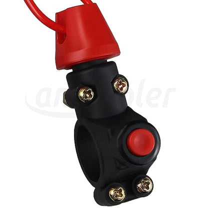 Kill Stop Switch 2 Wires On Off Aftermarket Replacement Parts Compatible for 50cc 70cc 90cc 110cc 125cc 150cc 200cc 250cc ATV Dirt Bike Go Kart Pit Bike.