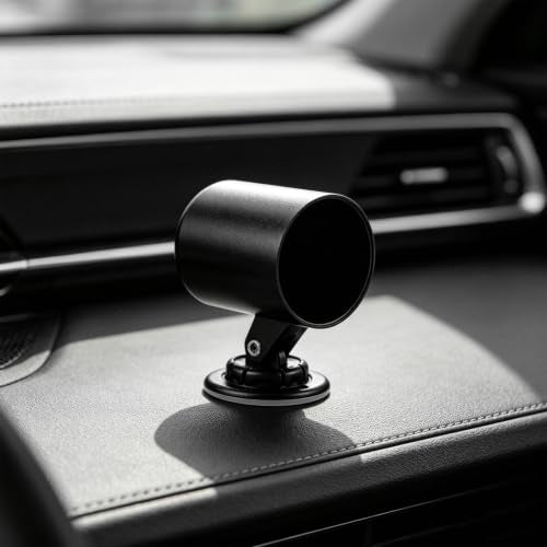 Car 2" 52mm Single Hole Dash Gauge Pod Holder, 360 Degrees Rotatable Single Gauge Console Dashboard Pod Mount, Universal Plastic Housing Pod Meter Cup Gauges for Most Vehicles - color: Single Hole