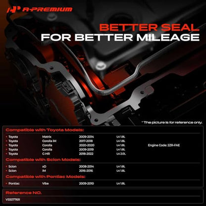 A-Premium Engine Valve Cover Gasket Set, for Oil or Gas Leak Repair