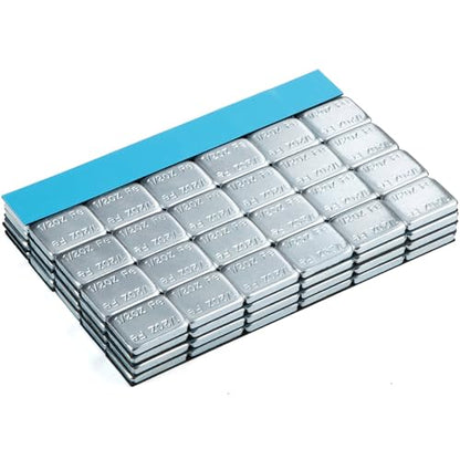 JiiinMiiin 1/2oz, 0.5oz, 126PCS Gray Steel Adhesive Stick on Wheel Weights - color: Chrome, size: 0.5oz - 126PCS