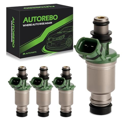 Fuel Injectors Set of 4 Compatible with Toyota Camry Celica MR2 Rav4 Solara 2.2L L4# FJ295 23250-74100 2320974100 842-12144 84212144 800-1298N FJ10133,1992 1993 1994 1995 1996 1997 1998 1999 2000 - size: 295