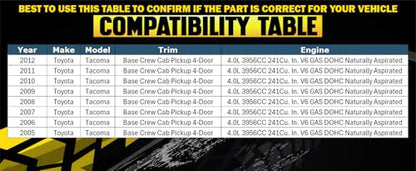 Northeastern Exhaust | Stainless Steel Direct-Fit Exhaust Rear Muffler Compatible for Toyota Tacoma 2005-2012 4.0L | Free Clamps Included | Automotive Replacement Part