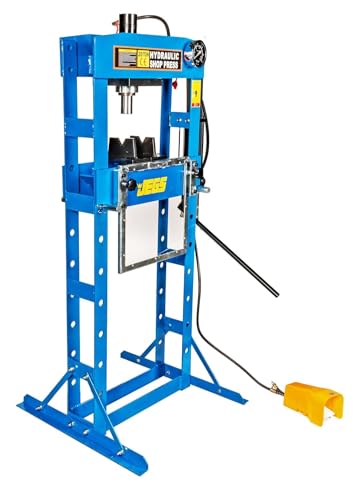 20-Ton Hydraulic Shop Press w/Air Operated Foot Pedal