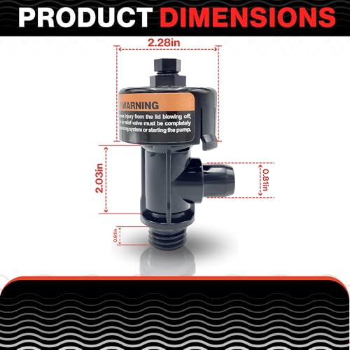 Swimables 98209800 & 98209803 High Flow Manual Air Relief Valve Replacement for Pentair Pool Filters, Compatible with Clean & Clear, FNS Plus, Quad DE, Predator Pool Filter - style: High Flow Air Relief Valve