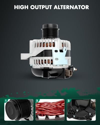 SCITOO 100A Alternator Fits For Pontiac Vibe 2009-2010,For Scion xB 08-13 - size: 100A, style: 11195 Alternator
