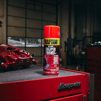 RAPTOR Caliper Enamel Spray, Professional Grade, Real Red