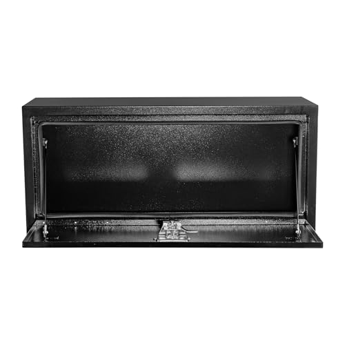 Garvee Black Steel Truck Bed Tool Box, Trailer Tongue Box, Truck Storage Organizer Tool Chest For Truck Bed, RV, Trailer (14 * 16 * 36-Black) - size: 14 * 16 * 36-Black