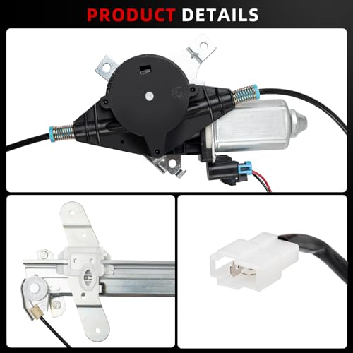 Front Passenger Side Power Window Regulator with Motor Assembly Compatible for Ford Crown Victoria Mercury Grand Marquis 1992-2011 Marauder 2003-2004 Right Replace 741-665 660235 11A89 - size: Front Passenger