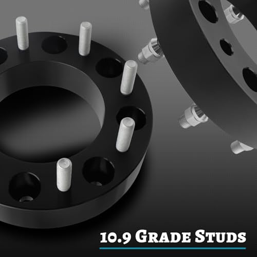 IRONTEK 8x200mm Wheel Spacers Compatible for Ford F350 2005-2025 Super Duty DRW, for Ram 3500 2019-2025 DRW, 8x6.5 2 inch Thread Pitch M14x1.5 Hub Bore 142mm 2PCS - size: 8x200-2PCS