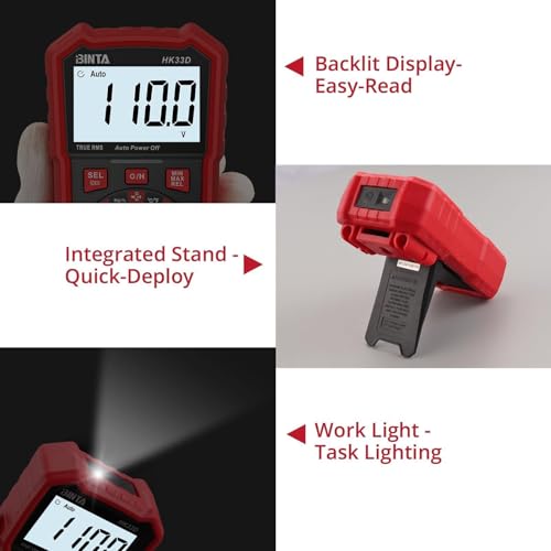 BINTA 6000 Counts Digital Multimeter with NCV Auto-Ranging Voltmeter Tester - style: 6000 Counts