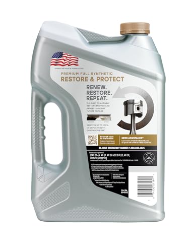 Valvoline Restore & Protect Full Synthetic 5W-20 Motor Oil 5 QT, Case of 3 - size: 5 QT, Pack of 3, style: Restore & Protect