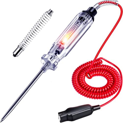 Heavy Duty 6-24V Automotive Circuit Tester w/Replacement Indicator Light - size: 1-Pack