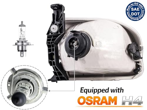APA Replacement for Headlamps 2000 2001 2002 2003 2004 Tundra (Double Cab Model ONLY) 2001 2002 2003 2004 Sequoia Driver Left Side 811500C020 TO2502144 - color: 2001-2004 Sequoia Driver Side