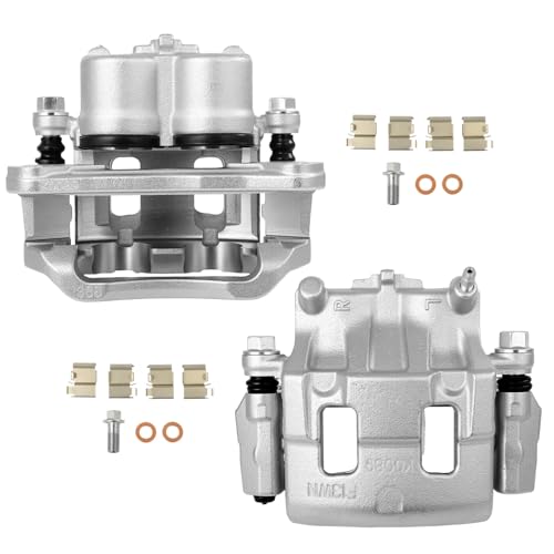 SCITOO 18B5026AS 18B5027AS Front Left & Right Brake Calipers With Bracket - size: Front[18B5026AS & 18B5027AS]