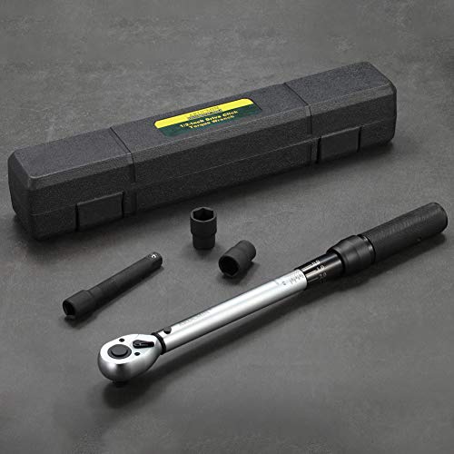 1/2-Inch Drive Click Torque Wrench (10-150 ft.-lb./13.6-203.3Nm) Dual-Direction Adjustable Torque Wrench Set